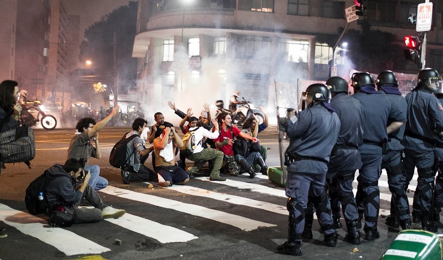 Demos in São Paulo sind überschattet von Angriffen der Polizei auf friedliche Demonstranten/innen und die Presse.